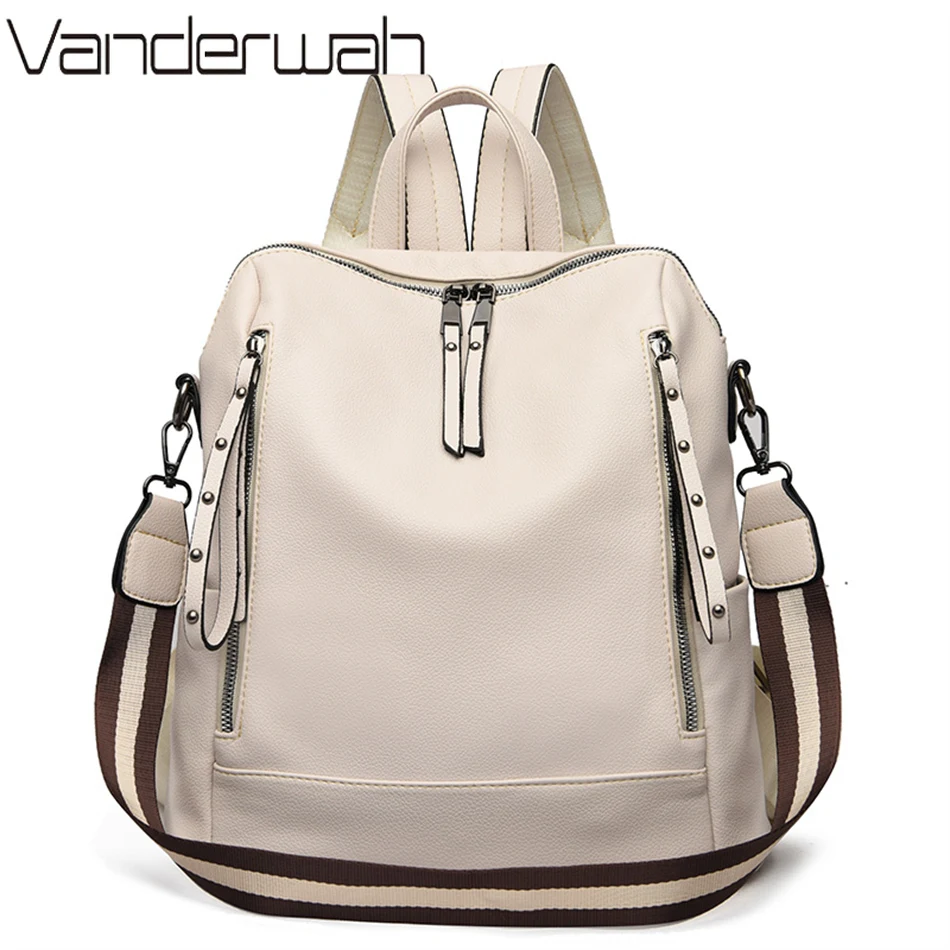 Luxury Bags For Women Brands - Mochilas multifuncionais de couro macio para