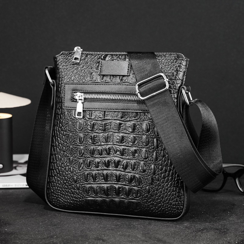 Luxury Bags For Men Brands - Bolsa transversal masculina de couro de