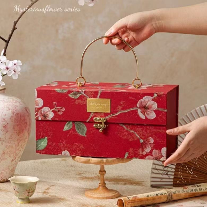 Luxury Bags List - Engrossar multicolorido metal portátil caixa de