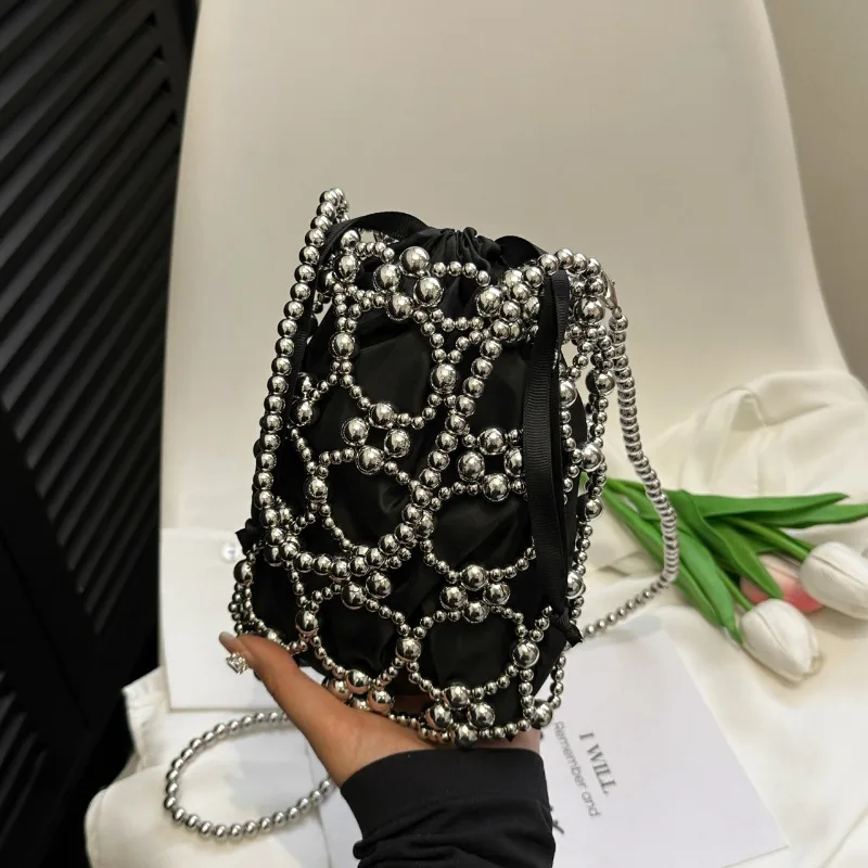 Beading branco balde ombro e c - Luxury Bags On Sales avaliação e preço