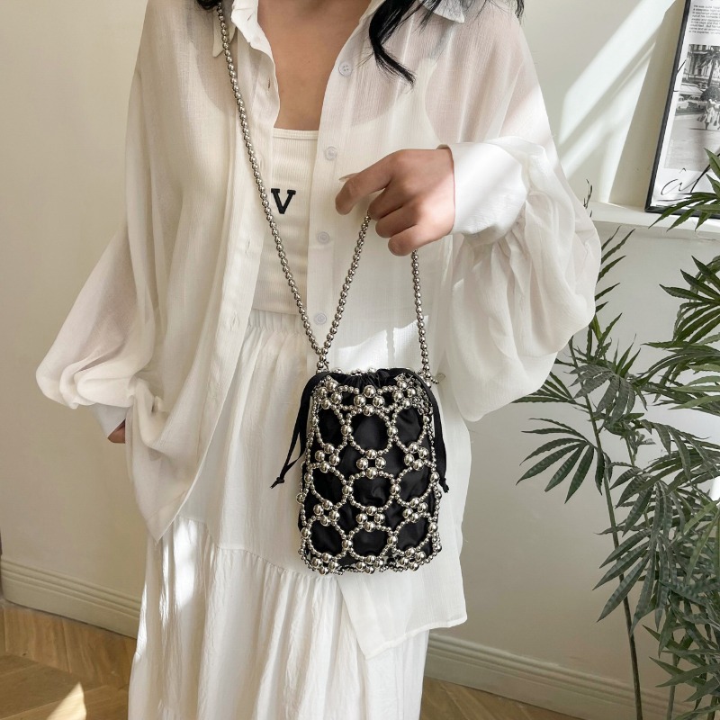 Branco beading balde ombro e c - Luxury Bags On Sales avaliação e preço