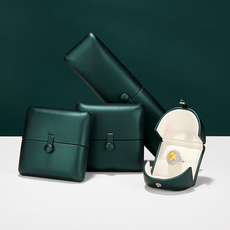 Caixa de Anel Verde Escuro Lux - Luxury Bags List avaliação e preço
