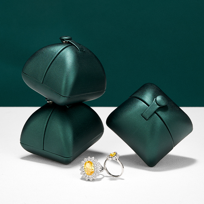 Caixa de Anel Verde Escuro Lux - Luxury Bags List avaliação e preço
