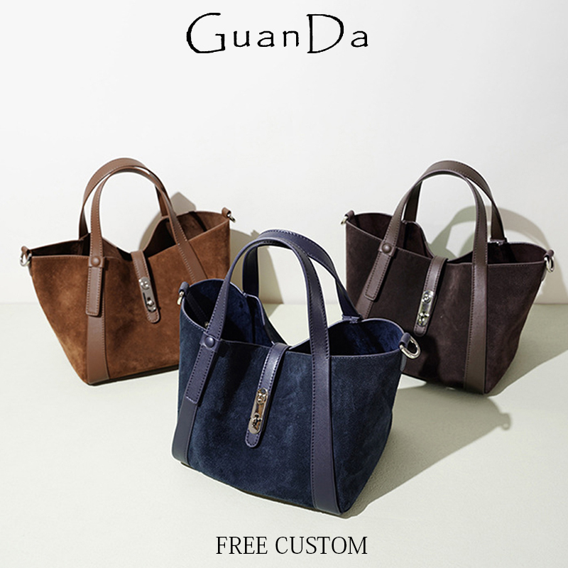 Bolsa de couro de camurça de l - Luxury Bags Name For Women avaliação e preço