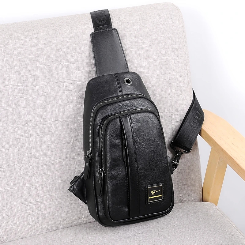 Bolsa de peito de couro cangur - Luxury Bags For Men Brands avaliação e preço