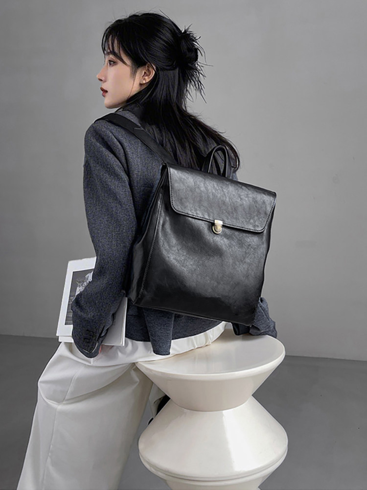 Mochila de couro genuíno de ma - Luxury Bags For Women Brands avaliação e preço