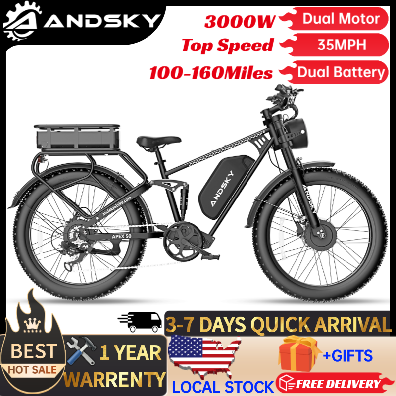 Bicicleta Elétrica ANDSKY Apex - Luxury Bags On Sales avaliação e preço