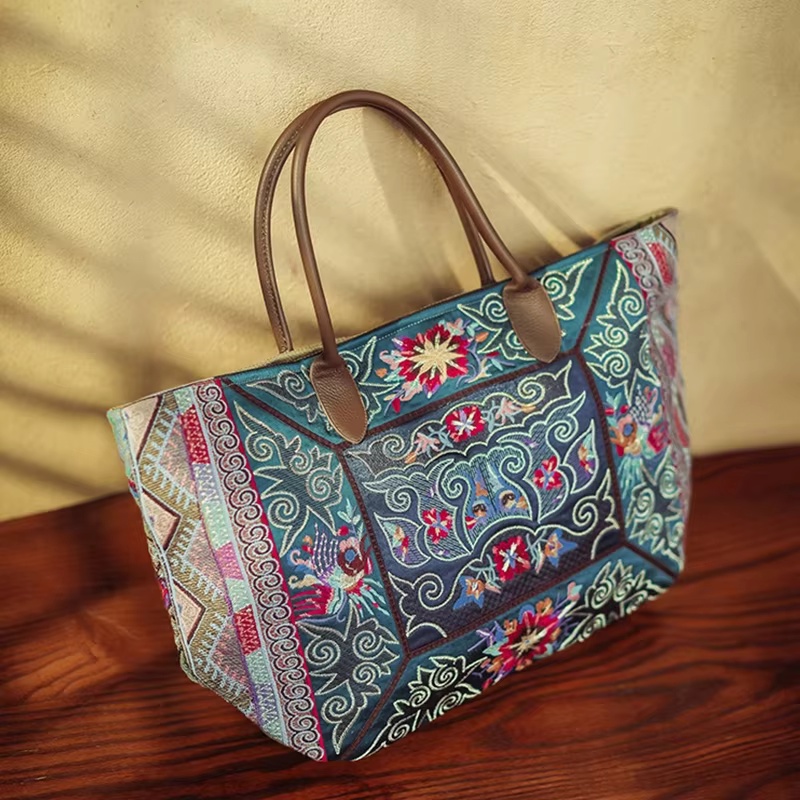 Bolsa tote bordada original du - Luxury Bags On Sales avaliação e preço